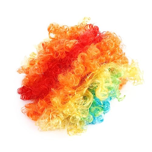 LIFKOME 1stück Kreative Clown Perücke Für Partys Und Karneval Bunte Verkleidungskopfbedeckung Für Bühnenaufführungen Und Halloween Leicht Und Bequem Zu Tragen von LIFKOME