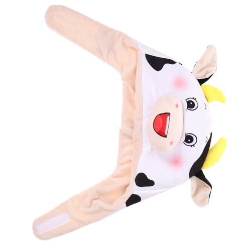 LIFKOME 1 Stk Stierkopfhut camoing tiermütze verkleidung kuschelig cutermesserser Zubehör entzückender Anziehhut Lüfter kuscheltier Performance-Kappe lustige Kostümstütze Plüsch rot von LIFKOME