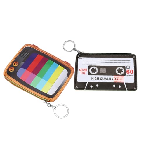 LIFKOME 1stück Mini Pu Geldbörse Für Mädchen Cartoon Schlüsselbund Mit Schlüsselring Zipper Münzbeutel Für Mädchen Und Tv- Für Kleinigkeiten Und Tägliche Nutzung von LIFKOME