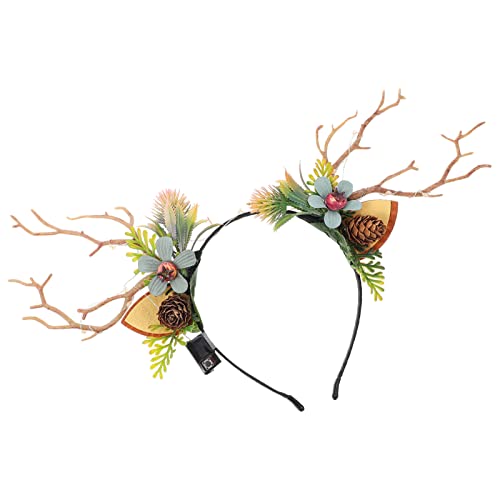 LIFKOME 1stück Hairband Mit Niedlichem Rentiergeweih-design Für Weihnachten Für Festliche Anlässe Und Atmungsaktiv von LIFKOME