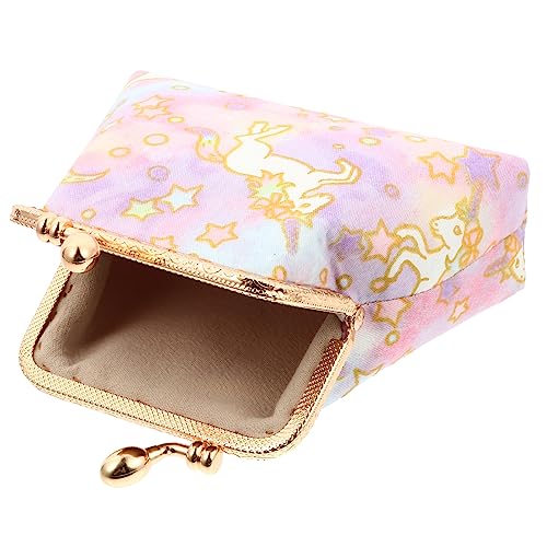 LIFKOME 1 Stück Einhorn Geldbörse Münze Kleines Münztäschchen Plüsch Geldbörse Brieftasche Geldbeutel Geldbörse Für Süße Geldbörse Süße Schminktasche Geldbörse Frauen Party Violett Stoff von LIFKOME