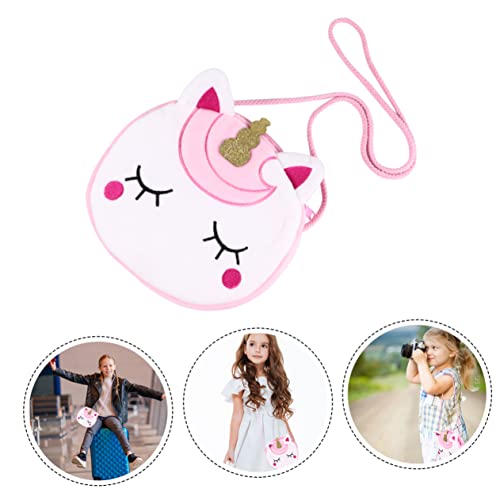 LIFKOME 1 Stück Einhorn Umhängetasche Handgefertigte Handtasche Tragbare Wickeltasche Cartoon Tasche Für Kinder Hübsche Umhängetasche Trendige Mini Tasche Bezaubernde Umhängetasche von LIFKOME