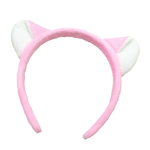 LIFKOME Katzenohren Haarband Für Erwachsene Entzückendes Kopfschmuck Accessoire Rosa Tierohren Design Leicht Und Verformungsfrei Für Cosplay Und Partys von LIFKOME