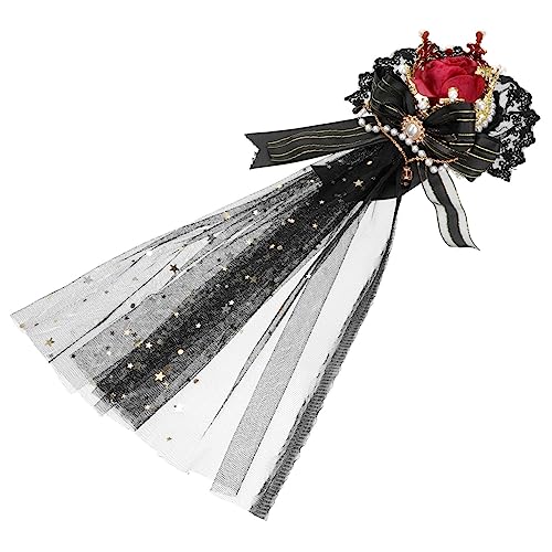 LIFKOME 1stk Halloween-kopfschmuck Makramee-dekor Halloween-kostüm-kopfschmuck Fledermaus Haarspange Zofe Haarschmuck Aus Spitze Gotische Haarspangen Süße Requisite Zubehör Cosplay Plastik von LIFKOME