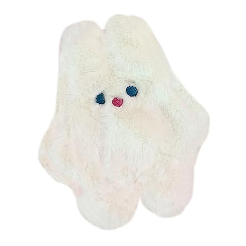 LIFKOME 1stück Niedlicher Plüsch-hase Geldbörse Cartoon Reißverschluss Münzbeutel Für Und Mädchen Geld Und Kosmetik-Accessoire Weiß von LIFKOME