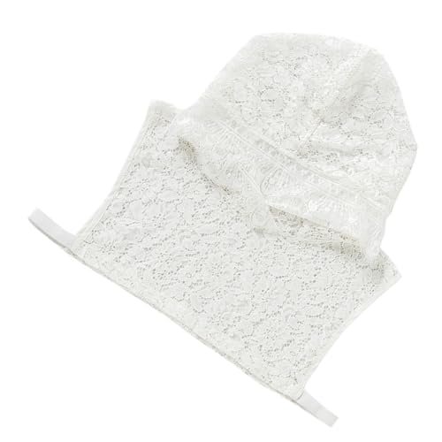 LIFKOME Spitzen Fake Kragen Mit Hut Abnehmbar Für Damen Herren Freizeitmode Accessoire Mit Kragen Oberteile Pullover Tshirts Kombinierbar von LIFKOME