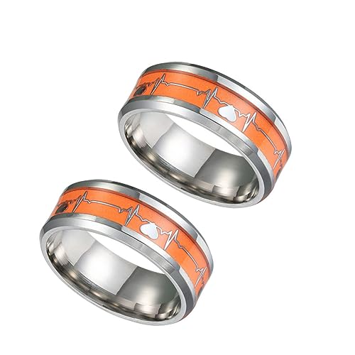 LIFKOME 1 Stück Unisex-Fingerring edelstahlring fingerringe Moderinge trauringe ehering love rings orangefarbener Schmuck für Frauen Paare klingeln Ringe in runder Form Fingerstimmungsring LIFKOME 1 Stück Unisex-Fingerring edelstahlring fingerringe Moderinge trauringe ehering love rings orangefarbener Schmuck für Frauen Paare klingeln Ringe in runder Form Fingerstimmungsring von LIFKOME