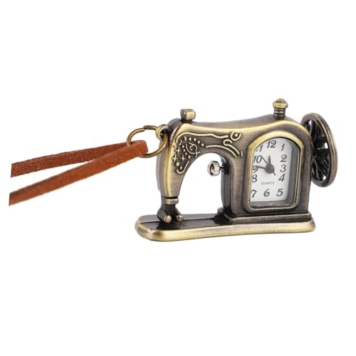 LIFKOME Kreative Taschenuhr Nähmaschinenform Aus Legierung Retro Halskette Vintage Design Für Damen Und Herren Dekoratives Accessoire Für Geschenke von LIFKOME