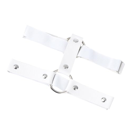 LIFKOME Strumpfband Oberschenkel Ring Runder Beingürtel Zweireihiges Band Punk-Stil Weiblicher Ring Freie Accessoire Für Partys Und Shows von LIFKOME