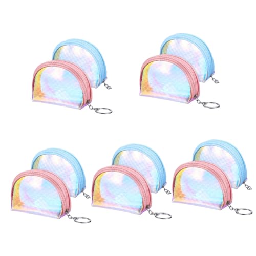 LIFKOME 10stücke Mini Geldbörse Kleine Glitzer Geldbeutel Mit Reißverschluss Iridescent Farbwechsel Damen Portemonnaie Für Münzen Make-up Schlüssel Für Unterwegs von LIFKOME
