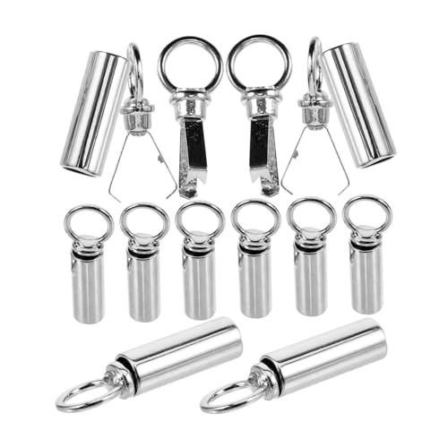 LIFKOME Endkappen Hoodie-endkappen Aus Metall Kordelzug-endkappen Für Schnürsenkel Robustes Material Einfach Zu Installieren 10 Sets von LIFKOME