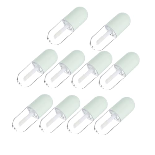 LIFKOME 10 Stück Leere Lippenpflege Tuben Nachfüllbare DIY Lipgloss Behälter Stilvolle Kleine Lippenfarbe Fläschchen Praktisch für Lipgloss Lipöl Lippenfarbe Geschenkidee für Damen von LIFKOME