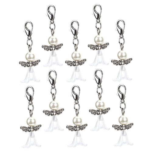 LIFKOME Schlüsselanhänger-Set Hochzeitsgeschenk Engel-Charme Hochzeitsgeschenk Für Die Braut Schlüsselanhänger Perlen Babyparty-schlüsselanhänger Modeschmuck von LIFKOME