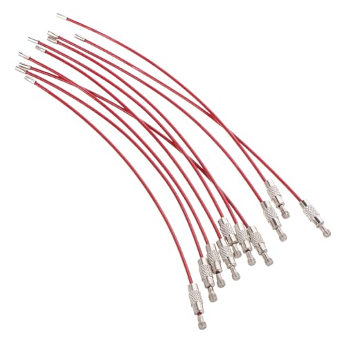 LIFKOME 10stücke Draht Schlüsselanhänger Kabel Drahtseil Schlüsselanhänger Metallkabel Anhänger Zubehör Zum Selbermachen Für Schlüssel Ohrstecker Halskette DIY Projekt von LIFKOME