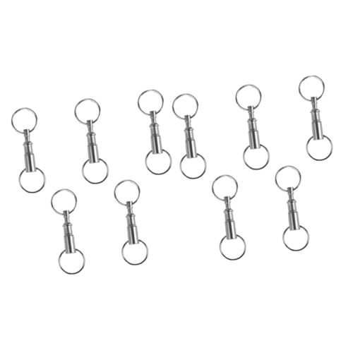 LIFKOME 10stücke Teiliges Abnehmbarer Doppelter Schlüsselanhänger Aus Kreativer Schlüsselring Mit Drehbarem Für Taschen Handys Und Autoschlüssel Geschenkidee Für Jeden Anlass von LIFKOME