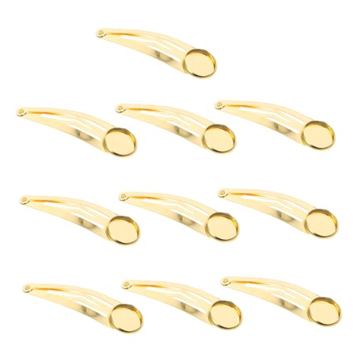 LIFKOME 10 Stück Teiliges DIY Haarklammern aus Robustem Eisen Langlebige Haarspangen für Kreativen Haarschmuck für Mädchen und Frauen Vielseitige Bastelaccessoires für Individuelle von LIFKOME