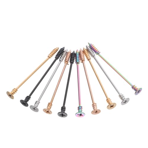 LIFKOME 10 Stück Teiliges Edelstahl Ohrstecker und Schraub-ohrclips Unisex Hypoallergen Langlebig Modisch für Alltag und Besondere Anlässe in Schwarz Gold Silber Roségold LIFKOME 10 Stück Teiliges Edelstahl Ohrstecker und Schraub-ohrclips Unisex Hypoallergen Langlebig Modisch für Alltag und Besondere Anlässe in Schwarz Gold Silber Roségold von LIFKOME