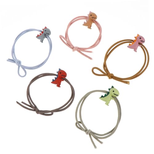 LIFKOME 10 Stück Teiliges Haargummi für Mädchen Elastische Haarbänder mit Niedlichem Dinosaurier Motiv Farbenfrohe Ponytail Halter Weiche Haarschleifen für Teens Vielseitig für Alltag und von LIFKOME
