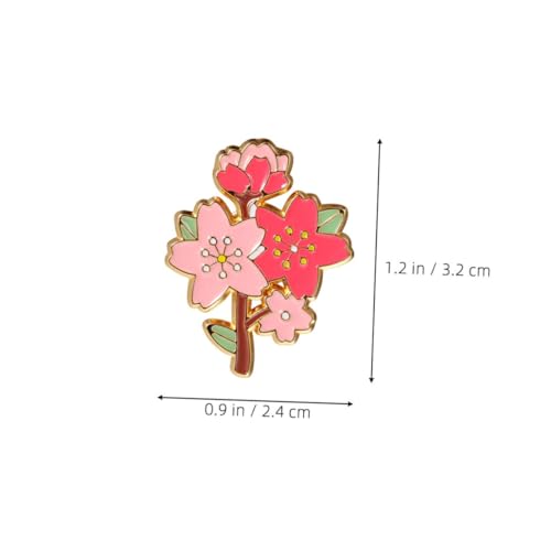 LIFKOME 10 Stück Teiliges Kirschblüten Emaille Broschen Leichte Filigrane Blumen Anstecknadeln für Damenjacken Taschen Schals Frühlingsaccessoires für Alltag und Festliche Anlässe von LIFKOME
