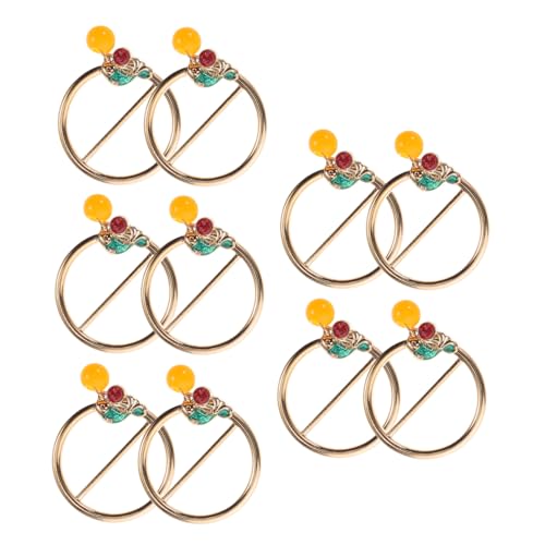 LIFKOME 10 Stück Teiliges Kleine Metall Schalringe aus Zinklegierung Strapazierfähige Schalclips für Damen Vielseitige Kleidung Accessoires zum Dekorieren von Schals und Cardigans von LIFKOME