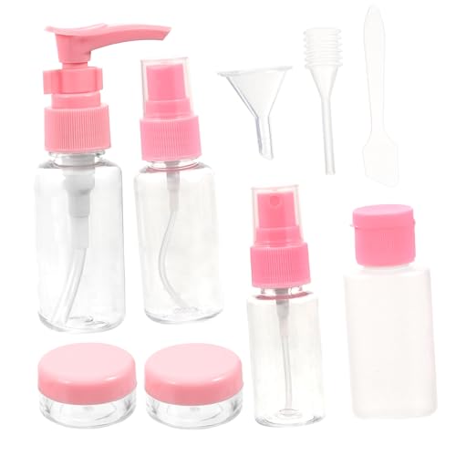 LIFKOME 10 Stück Teiliges Nachfüllbare Reise Flaschen Nude Flexible Toilettenbehälter für Shampoo Lotion Duschgel Auslaufsichere Wiederverwendbare Kulturbeutel Container für Damen von LIFKOME