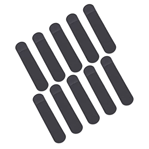 LIFKOME 10 Stück Teiliges PU Leder Stiftetui Schützende Hülle für Füllfederhalter und Stylus Leicht Kratzfest Klassisches Design für Geschäft und Alltag Schwarze Stifttasche von LIFKOME