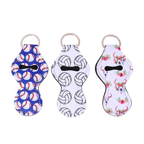 LIFKOME 10 Stücke Farbe Keychain Organizer Halter Taschen Nette Schlüsselanhänger Make Up Reisetasche Lippenstifte Frauen Keychain Lippenstift Ringe Tasche von LIFKOME