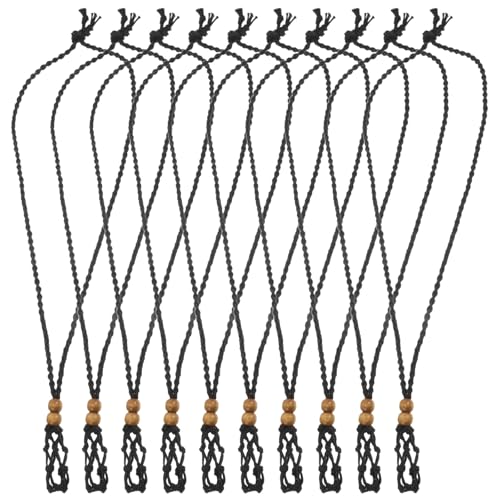 LIFKOME 10 stücke Kristall Halskette Halter Käfig Anhänger Einstellbare Leere Stein Halter Halskette Kristall Käfig Ständer Schmuck Diy Herstellung Für Frauen Männer von LIFKOME