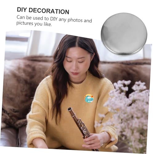 LIFKOME 100 Sätze Button Badge Rohlinge aus Langlebigem Legierungs material für DIY Button Pin Basteln Transparente Schutzfolie Geeignet für Kleidung Hüte Schuhe und Kreative von LIFKOME