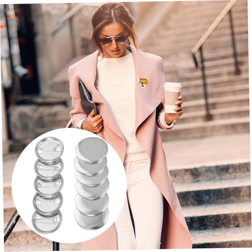 LIFKOME 100 Sätze Teiliges DIY Badge Blanko Aufnäher zum Basteln Rostfreie Tinplate Anstecknadeln für Kleidung Schuhe Geschenke Schulprojekte Vielseitiges Bastelzubehör von LIFKOME