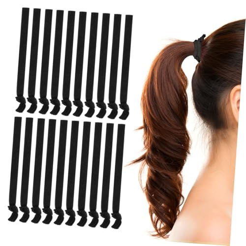 LIFKOME 100 Stück Elastische Flache Haargummis Rutschfeste Knotige Haargummis für Damen und Herren Schonende Haarbänder für Dickes Haar kein Haarbruch Vielseitig für Pferdeschwanz und von LIFKOME