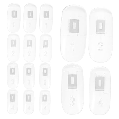 LIFKOME 100 Stück Transparente Übungs Nagelspitzen Nagelkunst Tipps Nail Polish Display Nails für Anfänger und Profis Nagelzubehör von LIFKOME