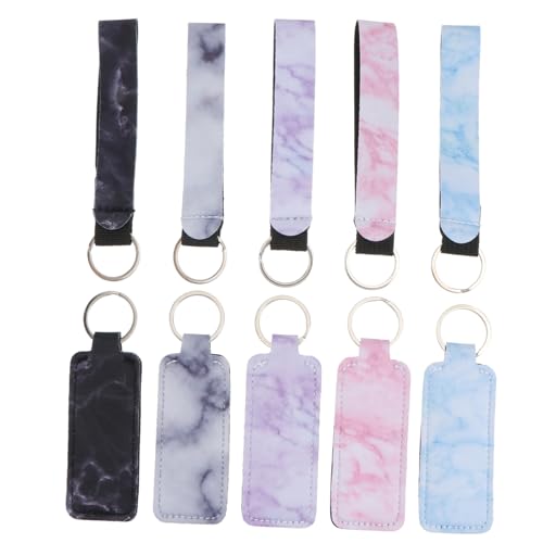 LIFKOME 10stücke Lippenstifthalter Neopren Armband Lippenstift-Organizer Lippencremehalter Mit Schlüsselanhänger Für Lippenstifte Lipglosse Tuben Standardgröße von LIFKOME