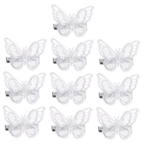 LIFKOME 10stücke Schmetterling Haarclips Mit Stickerei Und Spitzenverzierung Haarschmuck Accessoires Für Frauen Und Mädchen Für Besondere Anlässe Und Alltag LIFKOME 10stücke Schmetterling Haarclips Mit Stickerei Und Spitzenverzierung Haarschmuck Accessoires Für Frauen Und Mädchen Für Besondere Anlässe Und Alltag von LIFKOME