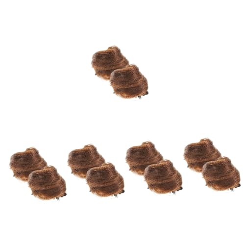 LIFKOME 10stücke Katzenohren Haarknoten Haarteil Mit Klaue Chignon Haarschmuck Für Für Cosplay Partys Und Alltagslooks Kunsthaar Einfache Anwendung von LIFKOME