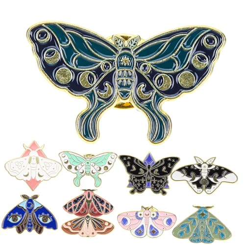 LIFKOME 10stücke Teiliges Tier- Broschen Set Für Damen Niedliche Schmetterlinge Und Andere Tiere Als Modisches Accessoire Für Kleidung Und Schals Für von LIFKOME