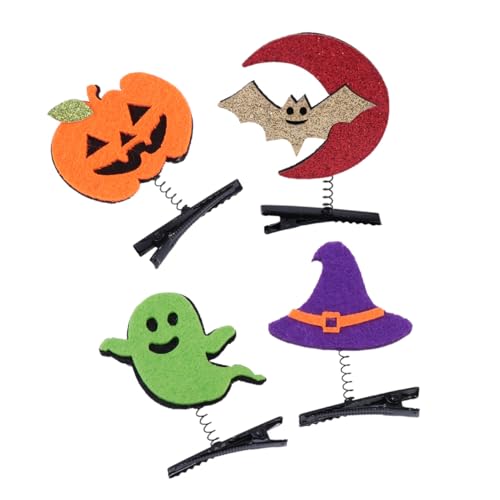 LIFKOME 12 Stück Kürbis - -Haarnadel Halloween-Haare Haarspangen für Mädchen Haarklammern Halloween Schönes Stirnband Geisterhaarspange Cosplay-Kopfschmuck Filzstoff von LIFKOME