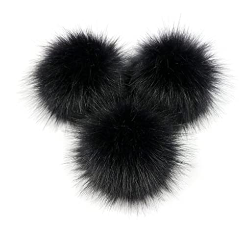 LIFKOME 12 Stück Teiliges Plüschbommel mit Gummiband Große Künstliche Flauschige Haarbälle Vielseitige Mützenanhänger und DIY deko für Kostüme Rucksäcke Schlüsselanhänger Hautfreundlich von LIFKOME