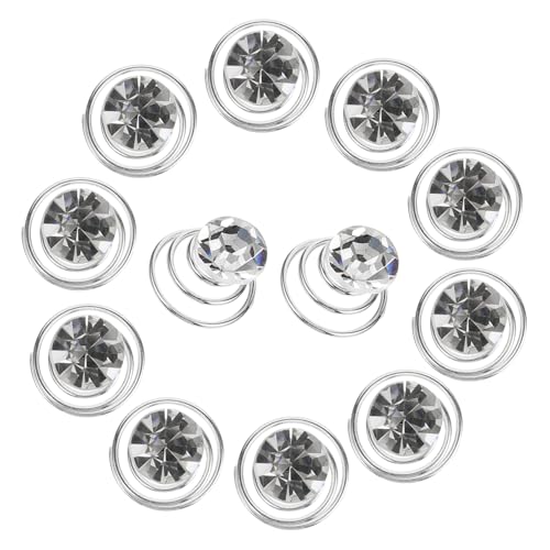 LIFKOME 12 Stück Teiliges Strass Haarspangen Funkelnde Haarklammern für Damen und Mädchen Komfortabel Robust Eleganter Haarschmuck für Party und Alltag Geeignet für Erwachsene von LIFKOME