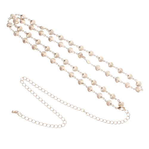 LIFKOME 12 Stück Teiliges Verstellbares Shell-design Taillenkette für Damen Vielseitiger Leichter Metall-gürtel als Body Chain mit Retro-chic Eleganter Schmuck für Sommer Party Hochzeit von LIFKOME
