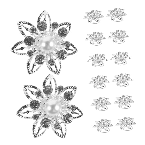 LIFKOME 12stücke Spiral-haarclips Für Frauen Elegante Haarschmuck-accessoires Fach Netz Und Perlen Für Festliche Anlässe Alltag Und Besondere Anlässe von LIFKOME