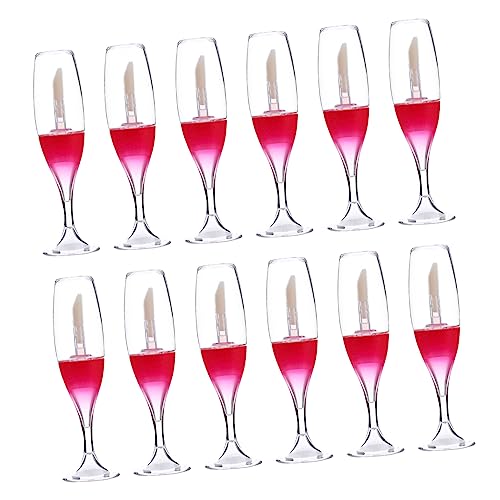 LIFKOME 12stücke Mini Lip Gloss Behälter Aus Kunststoff Leere Tuben Für Lippenpflege Rot Leicht Und Tragbar Für Reisen Und Makeup-anfänger Bpa-frei von LIFKOME