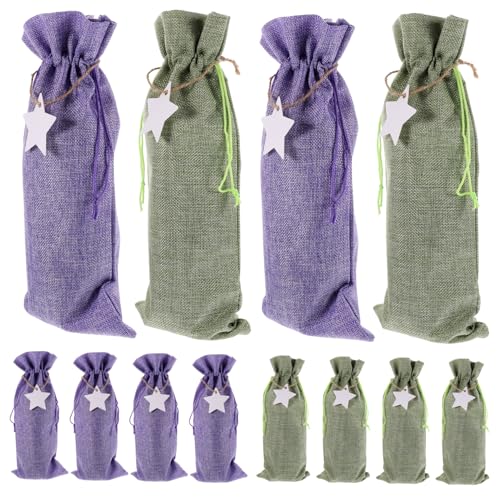 LIFKOME 12stücke Wiederverwendbare Weintaschen Kordelzug Geschenkverpackung Für Weinflaschen Für Partys Und Festliche Anlässe von LIFKOME