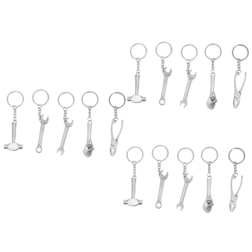 LIFKOME 15stücke Teiliges Werkzeug Schlüsselanhänger Kreative Schlüsselringe Aus Dekorative Gadgets Für Taschen Und Einzigartiges Design Für Handwerker Und von LIFKOME