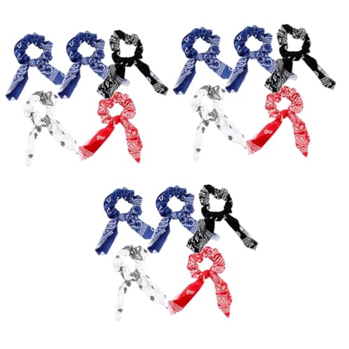 LIFKOME 15stücke Teiliges Haarbänder Mit Schleifen- Elastische Verstellbare Haarschmuck Für Frauen Für Outdoor-aktivitäten Und Reisen Weiß Marineblau Schwarz Rot von LIFKOME