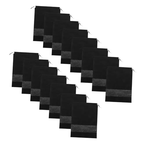 LIFKOME 15 Stück Teiliges Schuhbeutel Staubdichte Tragbare Aufbewahrungstaschen aus Robustem Vliesstoff mit Transparentem Sichtfenster Kordelzug für Reisen Männer und Frauen von LIFKOME