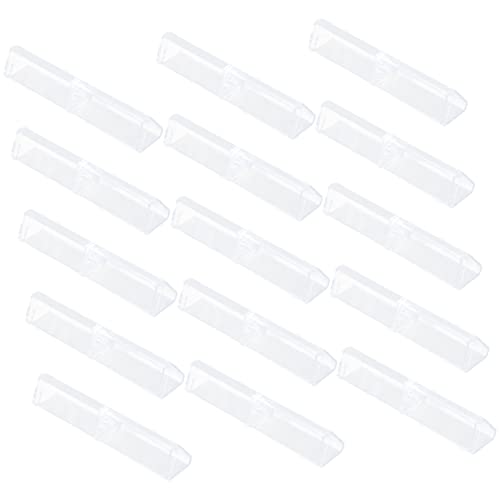 LIFKOME 15 Stück Teiliges Transparentes Stiftetui Acryl Stiftbox für Kugelschreiber Bleistifte und Schreibwaren für Büroorganisation und Veranstaltungen von LIFKOME