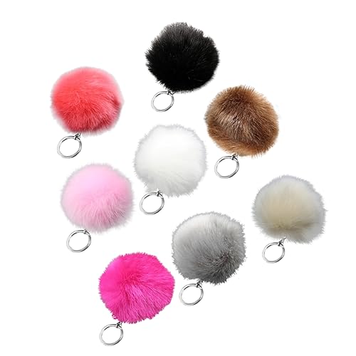 LIFKOME 16stücke Teiliges Aus Kuscheligen Plüschball-schlüsselanhängern Modische Bommel- Für Taschen Und Schlüssel Süßes Design Eigenen Gebrauch von LIFKOME