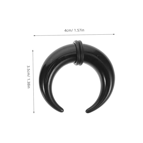 LIFKOME 18 Stück Teiliges Schwarzes Septum Dehnset Langlebige U förmige Nasen Ohrdehner mit O ringen Vielseitig als Piercing schmuck für Frauen und Nasenpiercing Geeignet von LIFKOME