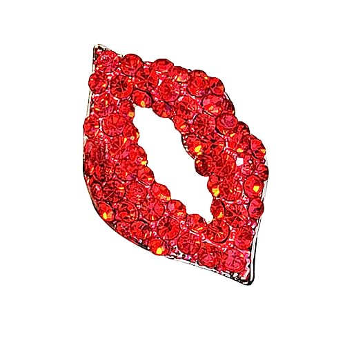 LIFKOME 1Pc Breastpin Lippenstift Form Pin Frau Schmuck Kleidung Pin Legierung Strass Rot LIFKOME 1Pc Breastpin Lippenstift Form Pin Frau Schmuck Kleidung Pin Legierung Strass Rot von LIFKOME